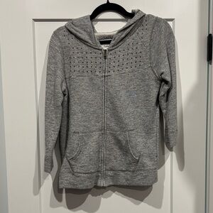 American Eagle Outfitters Gray Studded Hoodie
